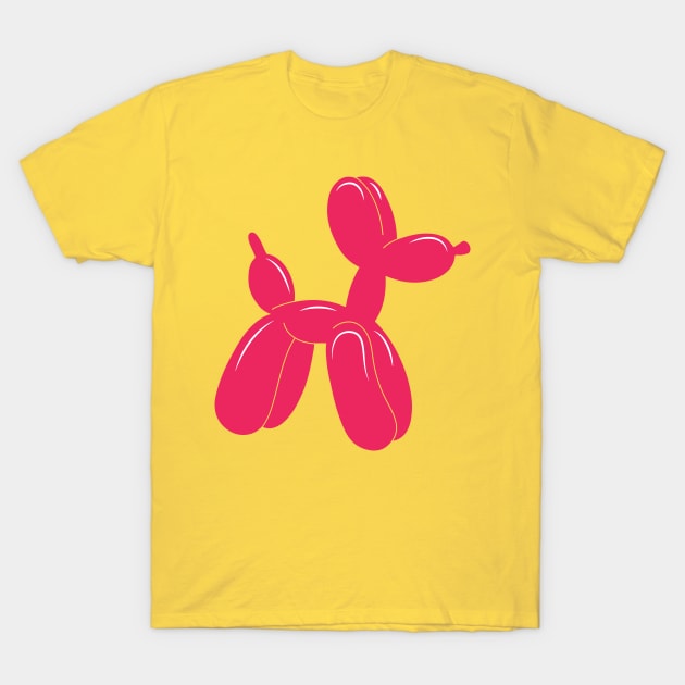 Pink balloon dog T-Shirt by drugsdesign
